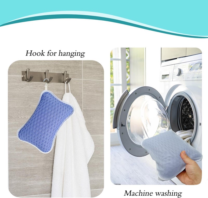 Rasenoo Bath Pillows for tub,Home Spa Pillows for Bathtub, Hot Tub,Head and Neck Support with 2 Strong Suction Cups,New Purple - Image 5
